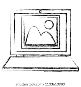 laptop computer with picture file