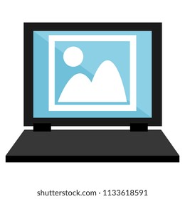 laptop computer with picture file