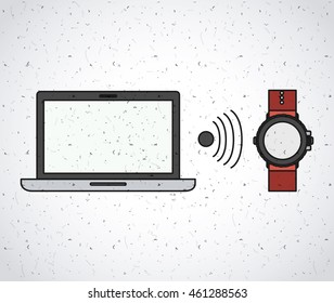 laptop computer portable icon vector isolated graphic