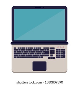 laptop computer portable isolated icon vector illustration design