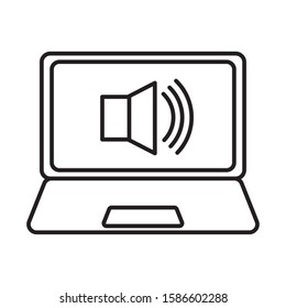 laptop computer portable isolated icon vector illustration design