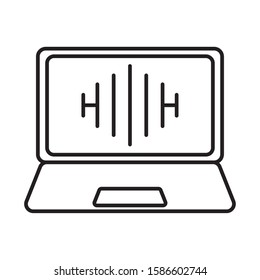 laptop computer portable isolated icon vector illustration design