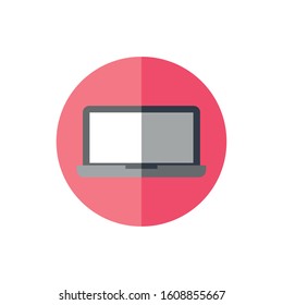 laptop computer portable isolated icon vector illustration design