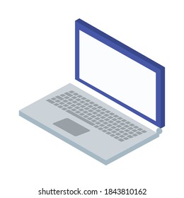 laptop computer portable isolated icon vector illustration design
