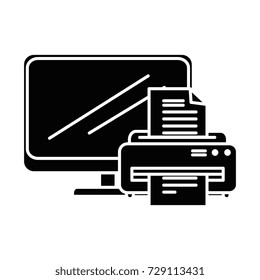 laptop computer with printer