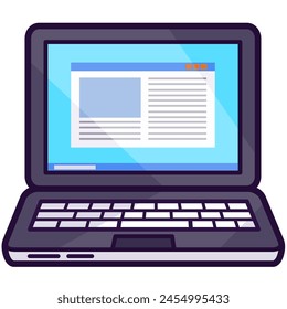 Laptop-Computer mit digitalem Bildschirm-Aufkleber