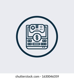 Laptop computer screen icon isolated on white background. Laptop computer screen icon simple sign. Laptop computer screen icon trendy and modern symbol for graphic and web design.