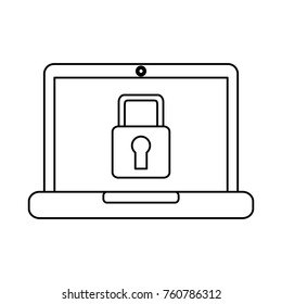 laptop computer screen security padlock protection