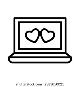 Laptop Computer Search Love Dollar Premium Icon