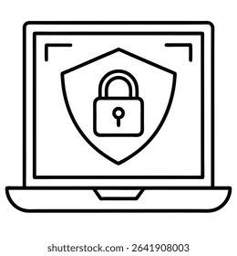 Laptop Computer Security Data Protection and Online Privacy Shield