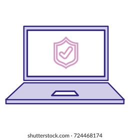 laptop computer with shield