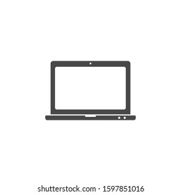 Laptop. Computer. Simple vector icon. Consumer goods. Commodities.