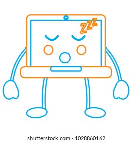 laptop computer sleeping emoji icon image 