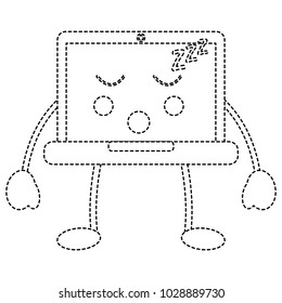 laptop computer sleeping emoji icon image 