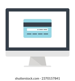 laptop computer with smart card reader,  Id card, WiFi icon isolated on illustration, 