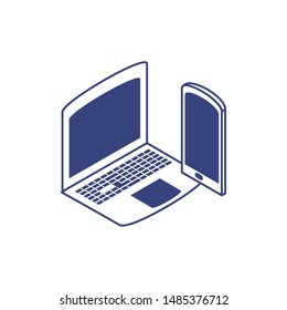laptop computer with smartphone technology