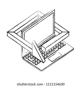 laptop computer technology 360 degree arrow