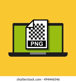 laptop computer technology icon vector illustration design