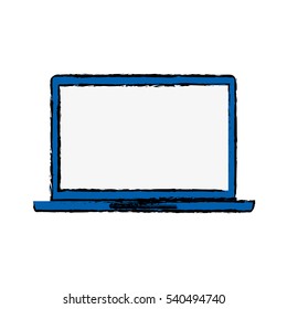 Laptop computer technology icon vector illustration graphic design