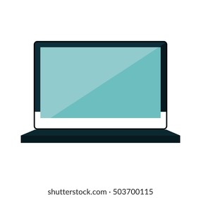 laptop computer technology isolated icon