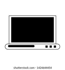Laptop computer technology isolated symbol vector illustration graphic design