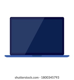 laptop computer technology on white background vector illustration design