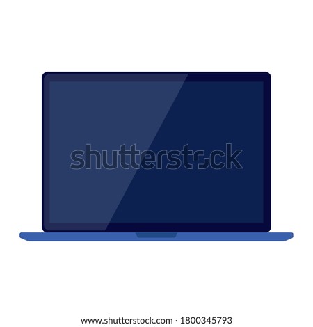 laptop computer technology on white background vector illustration design