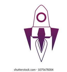 Laptop computer technology purple lines
