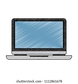 Laptop computer technology scribble