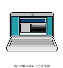 laptop computer with template