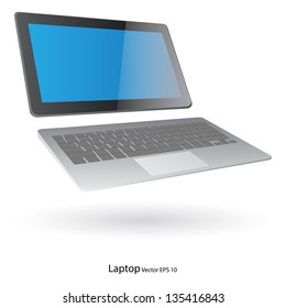 Laptop Computer Vector Illustration, EPS 10.