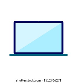 laptop computer vector isolated on white background