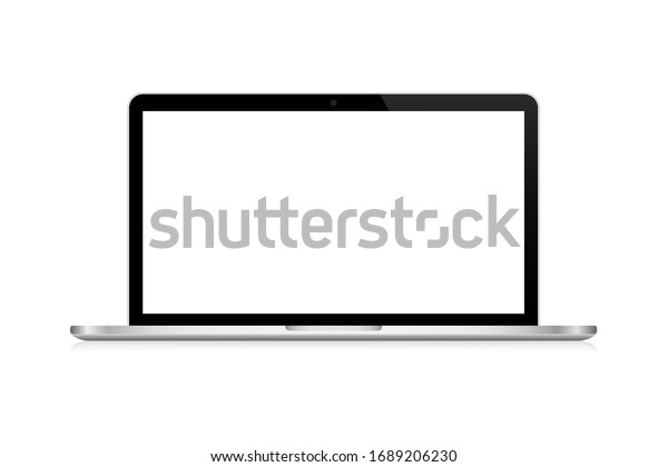 Laptop Computer Vector Realistic Illustration Isolated Stock Vector ...