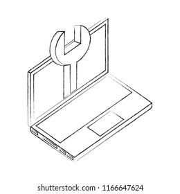 laptop computer wrench support digital technology