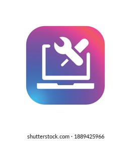 Configuración del portátil - botón Icono de aplicación
