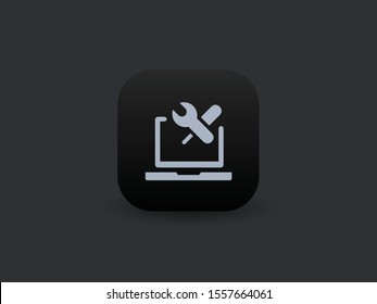 Laptop Configuration - Vector App Icon