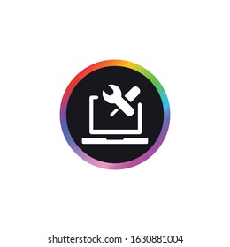 Laptop Configuration - Vector App Icon