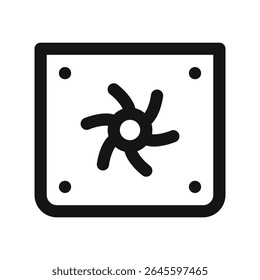 Ícone de interface do usuário do coolpad, cool pad símbolo de vetor de interface de usuário de linha simples
