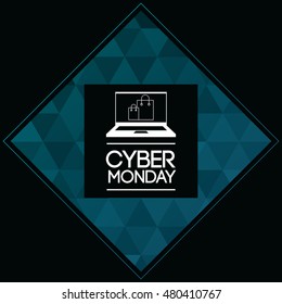 Laptop and cyber monday design