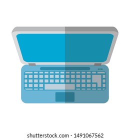 Laptop design, Digital technology communication social media internet web and screen theme Vector illustration