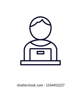 Laptop design, Digital technology communication social media internet web and screen theme Vector illustration