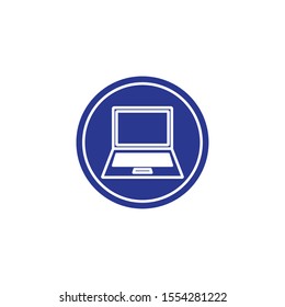 Laptop design, Digital technology communication social media internet web and screen theme Vector illustration