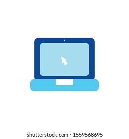 Laptop design, Digital technology communication social media internet web and screen theme Vector illustration