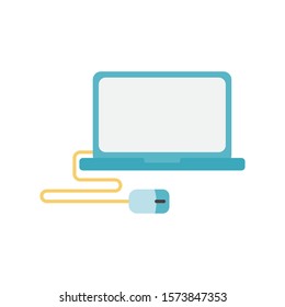 Laptop design, Digital technology communication social media internet web and screen theme Vector illustration