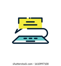 Laptop design, Digital technology communication social media internet web and screen theme Vector illustration