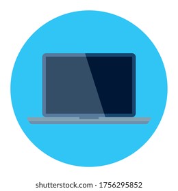 Diseño de portátiles, tecnología digital y tema de comunicación Ilustración vectorial