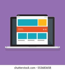 Laptop design,clean vector