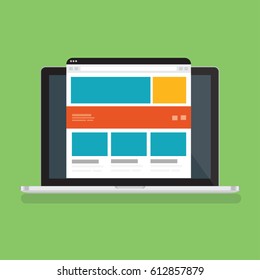 Laptop design,clean vector
