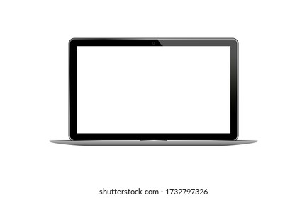 Laptop, desktop, computer icon on isolated background. EPS 10 vector.