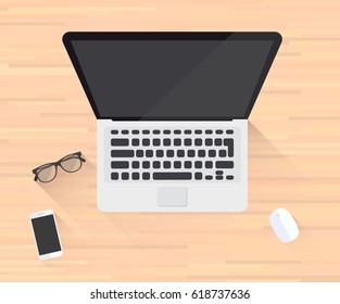 Laptop Desktop Office